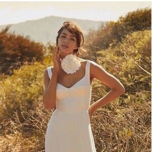 NWT Reformation Lecce Dress in Ivory White Bridal Reception Wedding Maxi